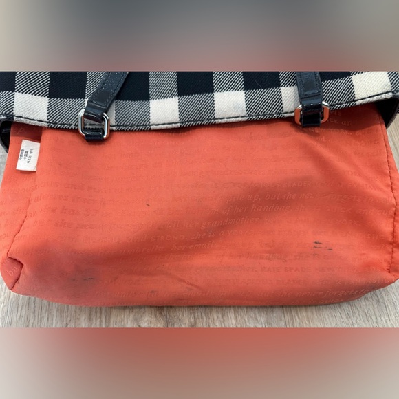 Kate Spade Black and Cream Plaid Satchel - Picture 9 of 14